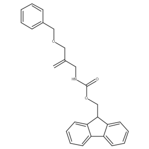 (9H-fluoren-9-yl)methyl N-{2-[(benzyloxy)methyl]prop-2-en-1-yl}carbamate结构式
