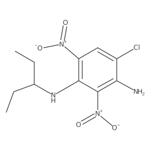 4-Chloro-N1-(1-ethylpropyl)-2,6-dinitro-1,3-benzenediamine结构式
