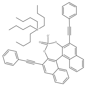 Tetrabutylammonium (11bS)-2,6-bis(phenylethynyl)dinaphtho[2,1-d:1',2'-f][1,3,2]dioxaphosphepin-4-olate 4-oxide Structure
