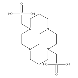 ((4,11-Dimethyl-1,4,8,11-tetraazacyclotetradecane-1,8-diyl)bis(methylene))bis(phosphonic acid)结构式