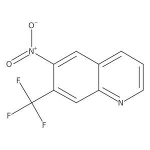 6-Nitro-7-(trifluoromethyl)quinoline结构式