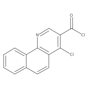 4-Chlorobenzo[h]quinoline-3-carbonyl chloride结构式