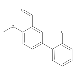 5-(2-Fluorophenyl)-2-methoxybenzaldehyde结构式