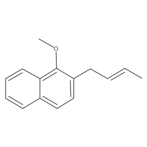 Naphthalene, 2-(2-butenyl)-1-methoxy-, (E)- Structure