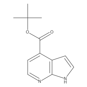 1H-Pyrrolo[2,3-b]pyridine-4-carboxylic acid,1,1-dimethylethyl ester结构式