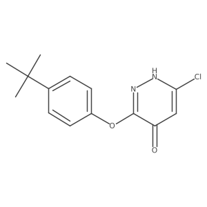 6-Chloro-3-(4-t-butylphenoxy)-4-pyridazinol结构式