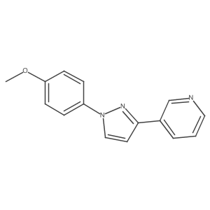 3-[1-(4-Methoxyphenyl)pyrazol-3-yl]pyridine结构式
