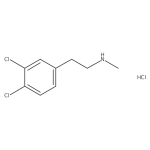 [2-(3,4-Dichlorophenyl)ethyl](methyl)aminehydrochloride结构式