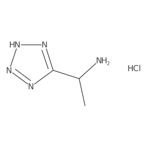 1-(2H-Tetrazol-5-yl)ethanamine;hydrochloride Structure