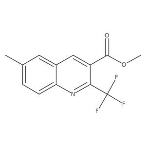 Methyl 6-methyl-2-(trifluoromethyl)-3-quinolinecarboxylate Structure