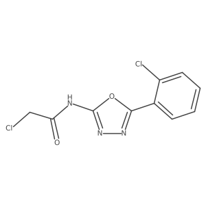 2-Chloro-N-[5-(2-chlorophenyl)-1,3,4-oxadiazol-2-yl]acetamide Structure