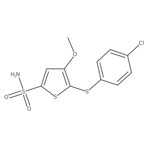 2-Thiophenesulfonamide,5-[(4-chlorophenyl)thio]-4-methoxy-结构式
