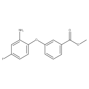 Methyl 3-(2-amino-4-fluorophenoxy)benzoate结构式