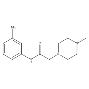 N-(3-aminophenyl)-2-(4-methylpiperazin-1-yl)acetamide结构式