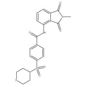N-(2-methyl-1,3-dioxo-2,3-dihydro-1H-isoindol-4-yl)-4-(morpholine-4-sulfonyl)benzamide结构式