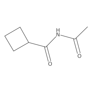 N-acetylcyclobutanecarboxamide Structure