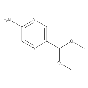 5-Dimethoxymethyl-pyrazin-2-ylamine Structure