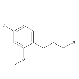 3-(2,4-Dimethoxyphenyl)propan-1-ol结构式
