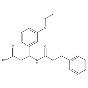 3-{[(Benzyloxy)carbonyl]amino}-3-(3-ethoxyphenyl)propanoic acid Structure