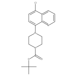 1,1-Dimethylethyl 4-(5-chloro-8-quinolinyl)-1-piperazinecarboxylate Structure