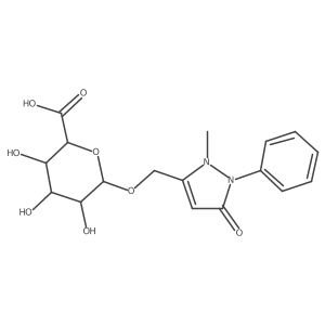 3-(Hydroxymethyl)antipyrine glucuronide结构式