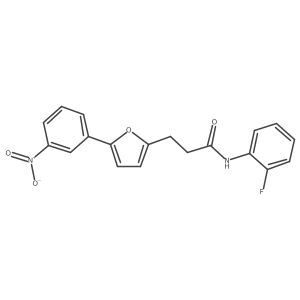N-(2-Fluorophenyl)-3-(5-(3-nitrophenyl)furan-2-yl)propanamide结构式