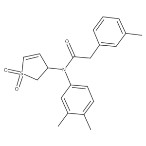 N-(3,4-dimethylphenyl)-N-(1,1-dioxido-2,3-dihydrothiophen-3-yl)-2-(m-tolyl)acetamide Structure