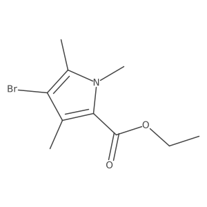 ethyl 4-bromo-1,3,5-trimethyl-1H-pyrrole-2-carboxylate结构式