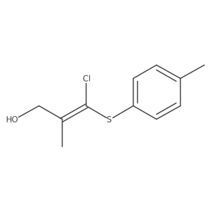 (2Z)-3-Chloro-2-methyl-3-[(4-methylphenyl)thio]-2-propen-1-ol Structure