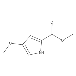 4-methoxy-1H-Pyrrole-2-carboxylic acid methyl ester结构式