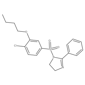 1-(3-butoxy-4-chlorobenzenesulfonyl)-2-phenyl-4,5-dihydro-1H-imidazole Structure
