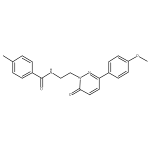 N-(2-(3-(4-methoxyphenyl)-6-oxopyridazin-1(6H)-yl)ethyl)-4-methylbenzamide结构式