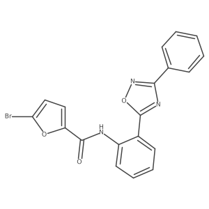 5-bromo-N-[2-(3-phenyl-1,2,4-oxadiazol-5-yl)phenyl]furan-2-carboxamide Structure