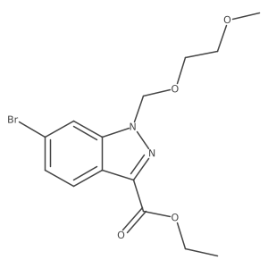 Ethyl 6-bromo-1-[(2-methoxyethoxy)methyl]-1h-indazole-3-carboxylate Structure