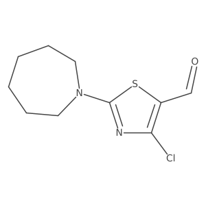 4-Chloro-2-(hexahydro-1H-azepin-1-yl)-5-thiazolecarboxaldehyde Structure