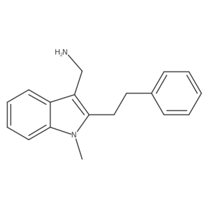 1-Methyl-2-(2-phenylethyl)-1H-indole-3-methanamine结构式