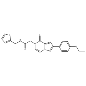 2-(2-(4-ethoxyphenyl)-4-oxopyrazolo[1,5-a]pyrazin-5(4H)-yl)-N-(furan-2-ylmethyl)acetamide Structure