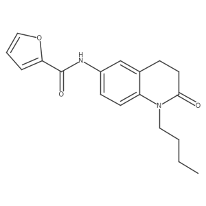N-(1-butyl-2-oxo-1,2,3,4-tetrahydroquinolin-6-yl)furan-2-carboxamide结构式