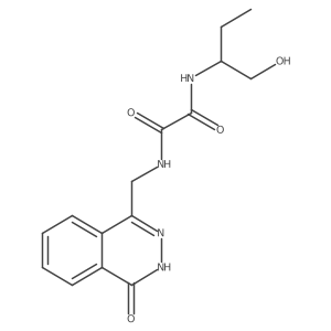 N1-(1-hydroxybutan-2-yl)-N2-((4-oxo-3,4-dihydrophthalazin-1-yl)methyl)oxalamide结构式
