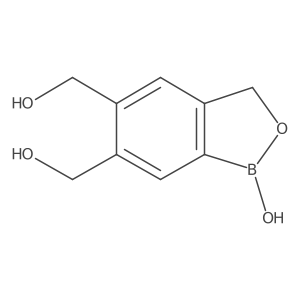 (1-Hydroxy-1,3-dihydrobenzo[c][1,2]oxaborole-5,6-diyl)dimethanol Structure