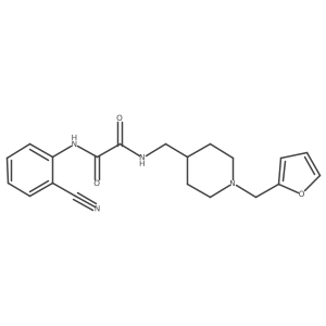 N'-(2-cyanophenyl)-N-({1-[(furan-2-yl)methyl]piperidin-4-yl}methyl)ethanediamide Structure