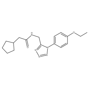 2-cyclopentyl-N-((1-(4-ethoxyphenyl)-1H-tetrazol-5-yl)methyl)acetamide Structure