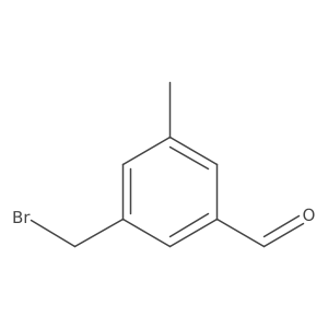 3-Bromomethyl-5-methyl-benzaldehyde结构式