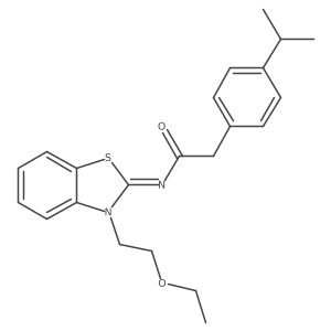 (Z)-N-(3-(2-ethoxyethyl)benzo[d]thiazol-2(3H)-ylidene)-2-(4-isopropylphenyl)acetamide Structure
