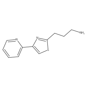 3-[4-(Pyridin-2-yl)-1,3-thiazol-2-yl]propan-1-amine Structure