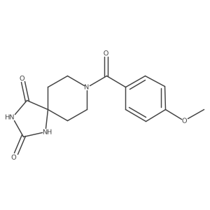 8-(4-Methoxybenzoyl)-1,3,8-triazaspiro[4.5]decane-2,4-dione Structure