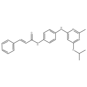 N-(4-((6-isopropoxy-2-methylpyrimidin-4-yl)amino)phenyl)cinnamamide结构式