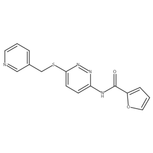 N-(6-((pyridin-3-ylmethyl)thio)pyridazin-3-yl)furan-2-carboxamide Structure