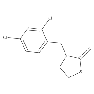 3-[(2,4-Dichlorophenyl)methyl]-2-thiazolidinethione结构式