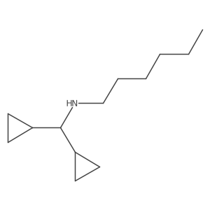 (Dicyclopropylmethyl)(hexyl)amine Structure